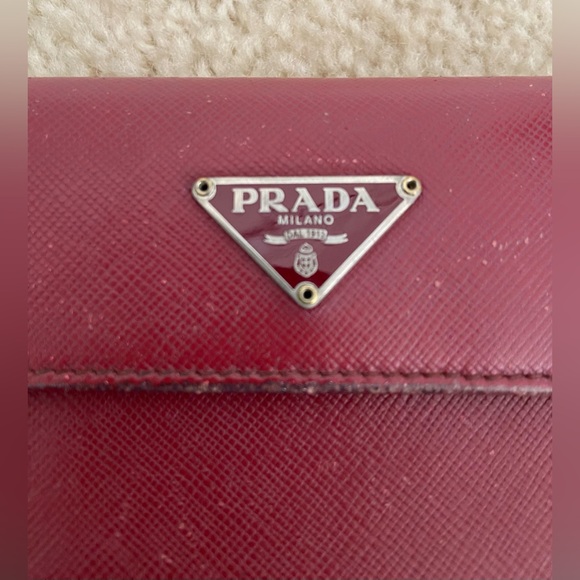 ✨Authentic Prada Burgundy Wallet✨ - Picture 7 of 11